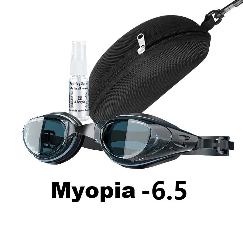Lunettes de natation correctrices personnalisées pour adultes et enfants, anti-buée