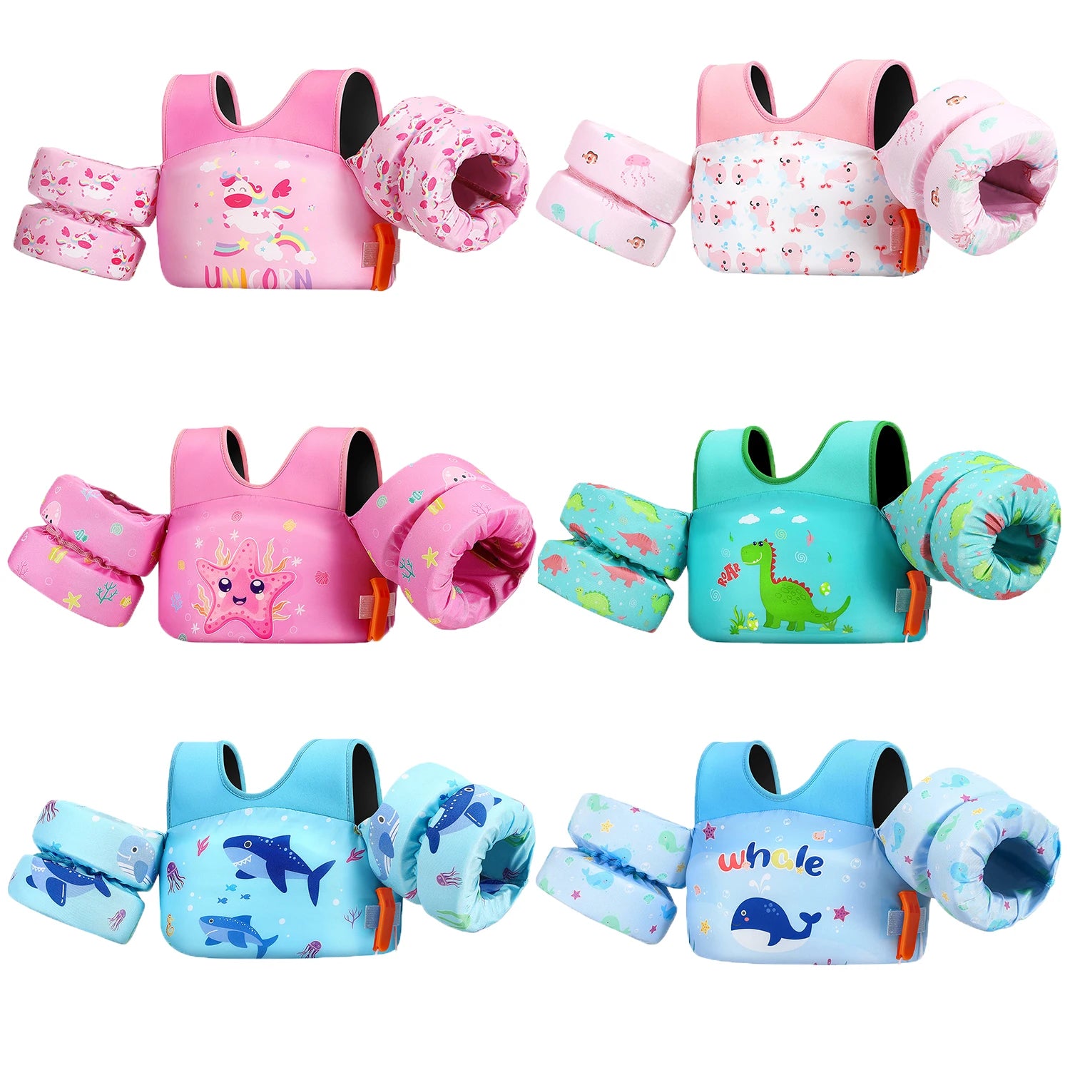 Gilet de Sauvetage Enfant avec Bras de Natation