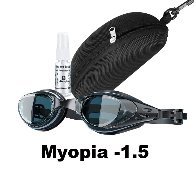 Lunettes de natation correctrices personnalisées pour adultes et enfants, anti-buée