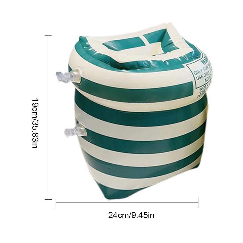 1 paire de brassards de piscine gonflables à double coussin d'air, accessoires de natation pour adultes et enfants en PVC imprimé
