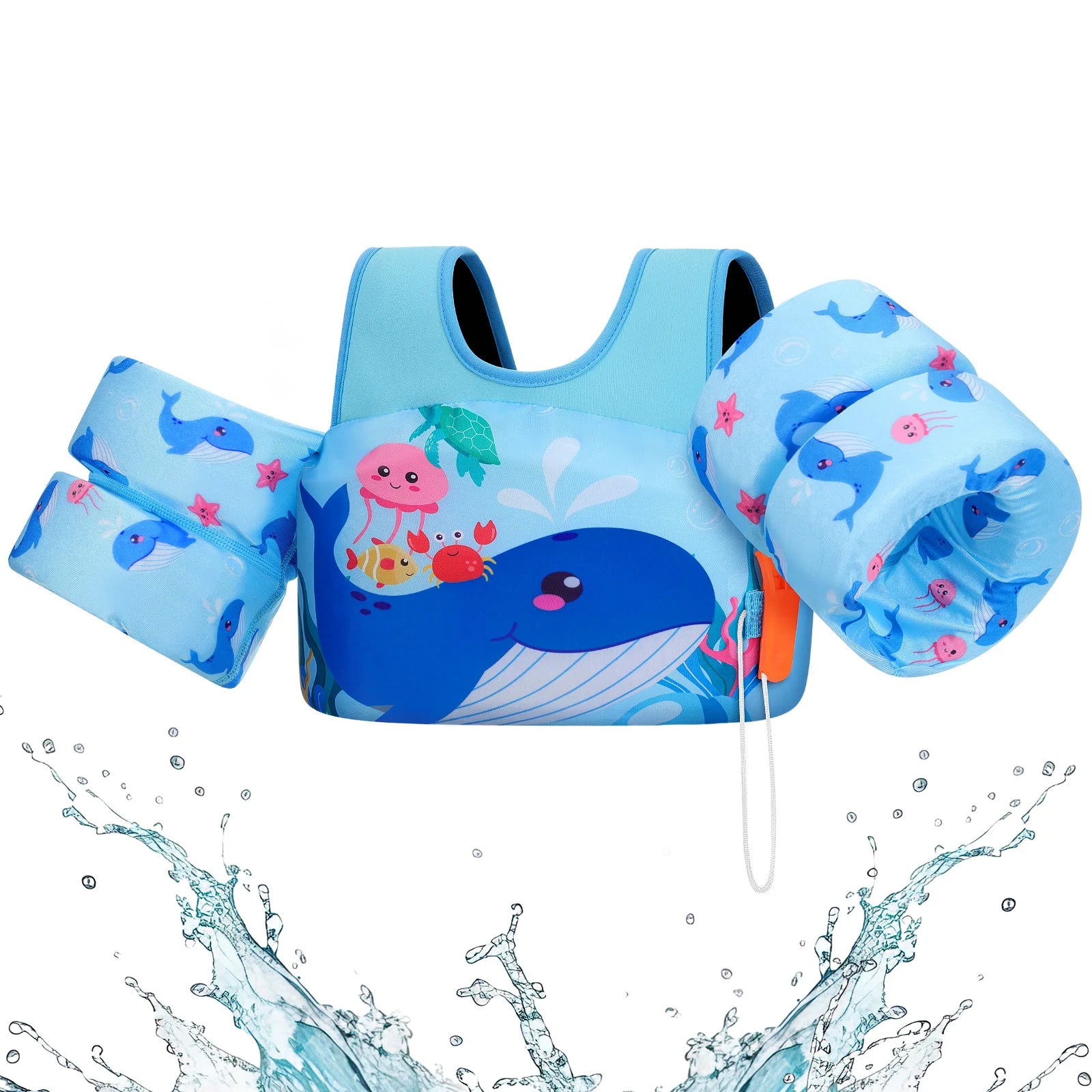 Gilet de Sauvetage Enfant avec Bras de Natation