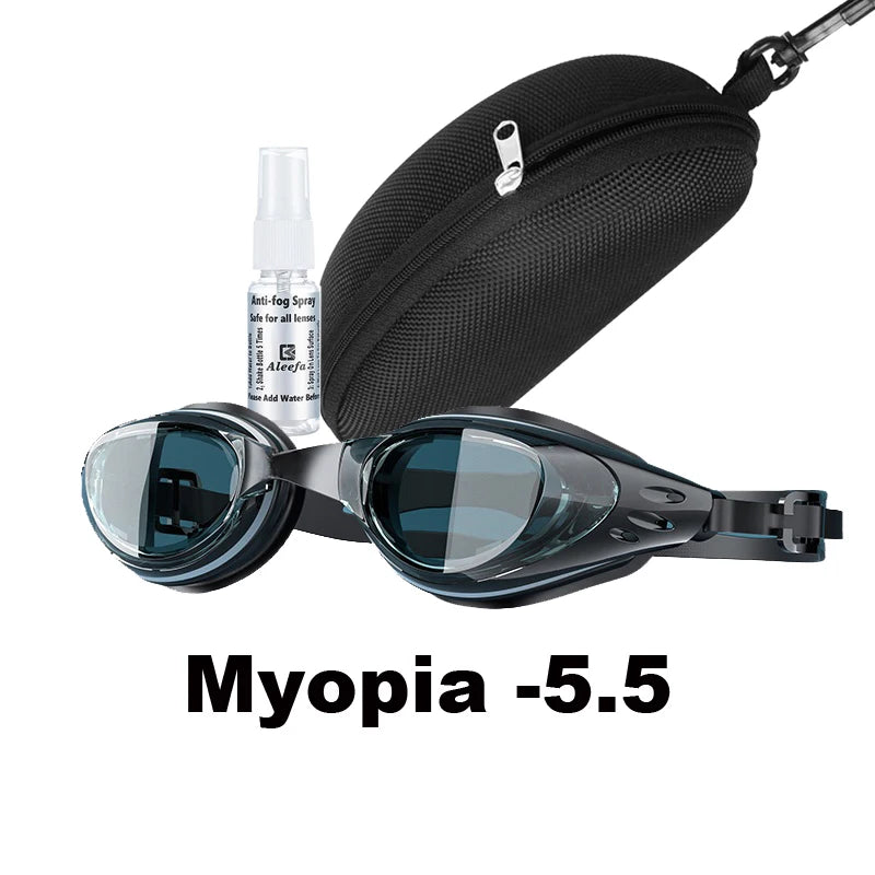 Lunettes de natation correctrices personnalisées pour adultes et enfants, anti-buée