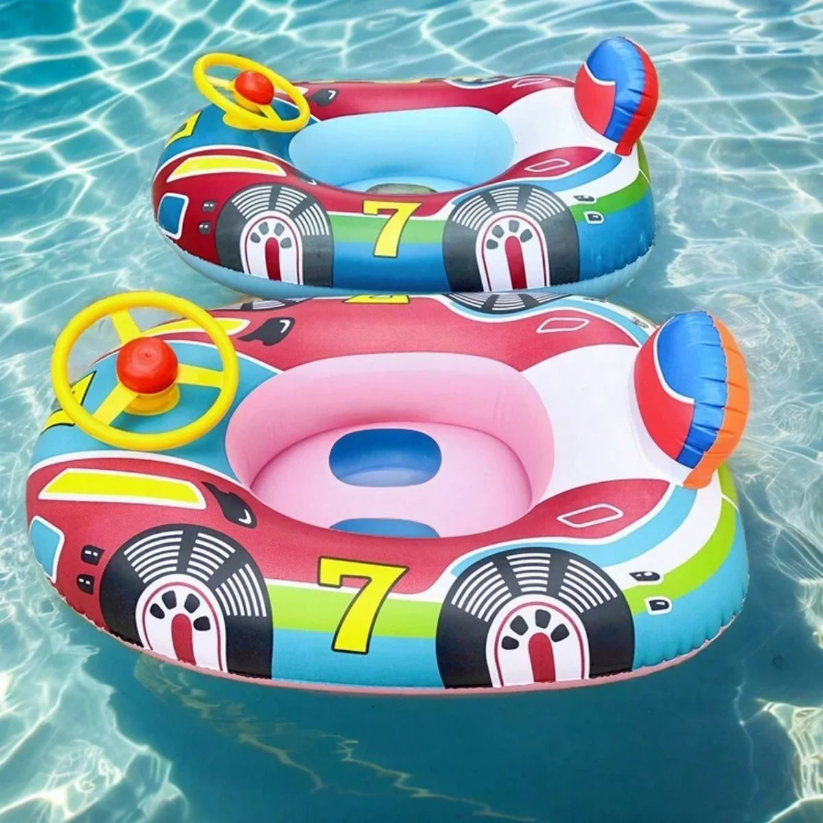 Bouée gonflable pour bébé, motif voiture mignon